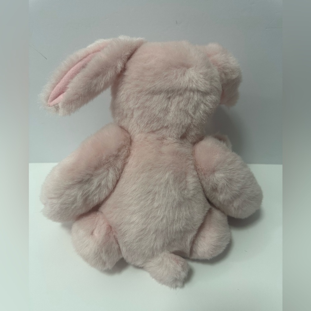 Pink Plush Bunny with Ribbon - Picture 3 of 3
